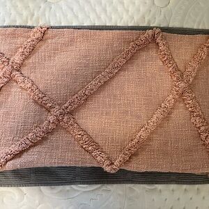 14x24” Pink Textured Pillow Cover